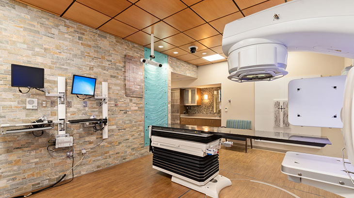 State-of-the-art radiation therapy treatment room
